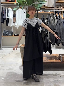 「おでかけ」｜「アイテム（ワンピース/ドレス）」を使った、まおぴさん（レディース・164cm）の夏コーディネート