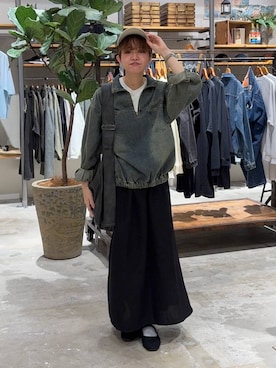 「niko and ...」｜「アイテム（キャップ）」を使った、まおぴさん（レディース・164cm）の夏コーディネート