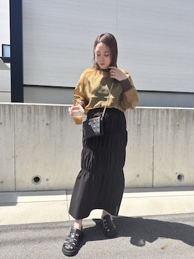 「NOMINE（ノミネ）のアイテム」を使った、moeさん（レディース・157cm）の春コーディネート