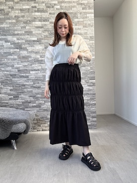 「NOMINE（ノミネ）のアイテム」を使った、moeさん（レディース・157cm）の春コーディネート