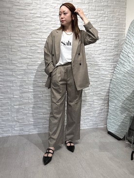 「大人ファッション」｜moeさん（レディース・157cm）の春コーディネート