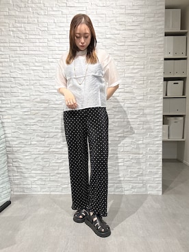 「NOMINE（ノミネ）のアイテム」を使った、moeさん（レディース・157cm）の春コーディネート