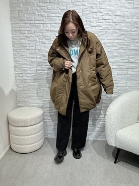 「NOMINE（ノミネ）のアイテム（ジャケット/アウター）」を使った、moeさん（レディース・157cm）の秋コーディネート