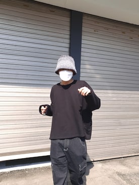 「FEKETE（フェケテ）のアイテム（帽子）」を使った、handscleanboyさん（メンズ・178cm）の秋コーディネート
