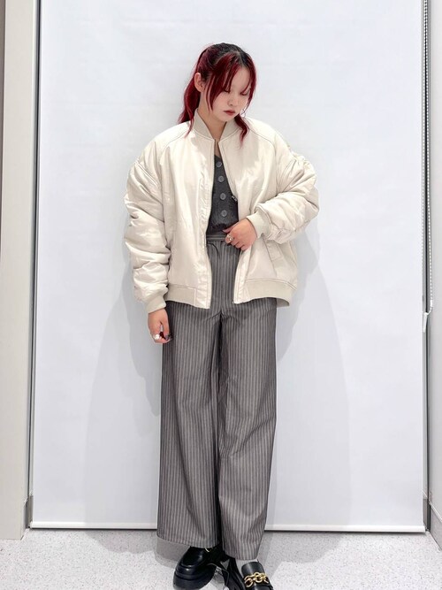 892/821 新品 スラックス パンツ 2点 FOREVER21 スラックス パンツ 「2024FW」2WAYルーズスラックス