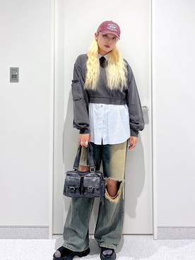 「アイテム（スウェット）」を使った、SEINAさん（レディース・168cm・20代）の秋コーディネート