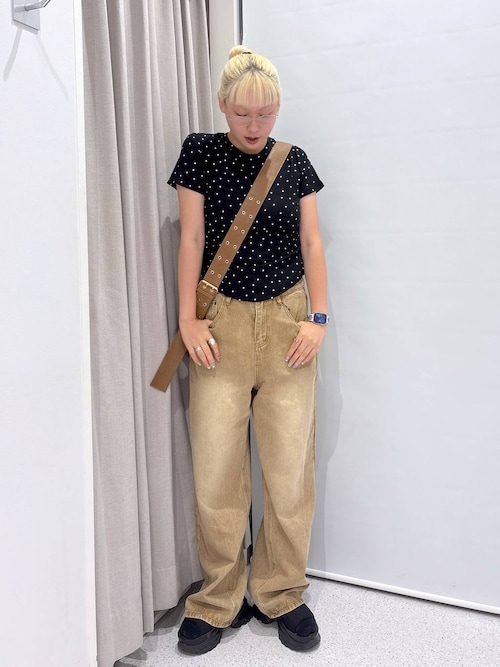 【2025SS】ブラウンカラーデニムパンツ
