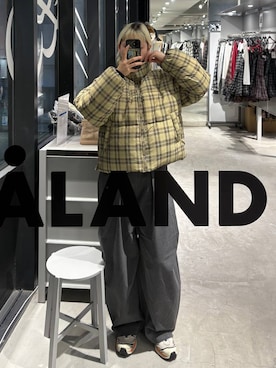 「アイテム（ダウンジャケット/コート）」を使った、SEINAさん（レディース・168cm・20代）の秋コーディネート