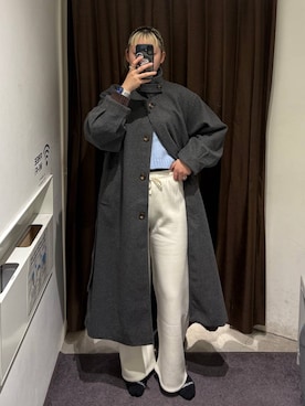 「アイテム（スウェットパンツ）」を使った、SEINAさん（レディース・168cm・20代）の秋コーディネート