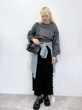 「アイテム（スウェット）」を使った、SEINAさん（レディース・168cm・20代）の夏コーディネート