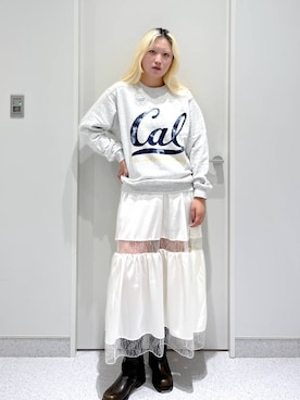 「アイテム（スウェット）」を使った、SEINAさん（レディース・168cm・20代）の秋コーディネート