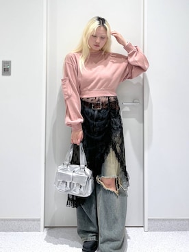「アイテム（スウェット）」を使った、SEINAさん（レディース・168cm・20代）の秋コーディネート