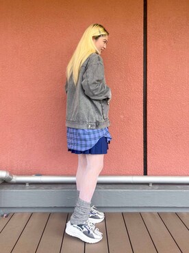 「FOREVER 21（フォーエバー トゥエンティーワン）のアイテム（デニムジャケット）」を使った、SEINAさん（レディース・168cm）の春コーディネート