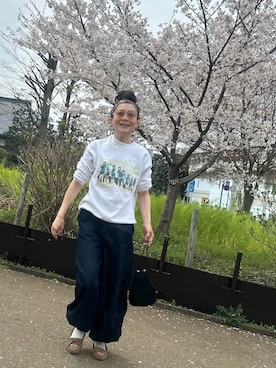 「PRADA（プラダ）のアイテム」を使った、azさん（レディース・158cm）の春コーディネート