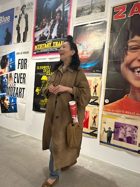 「アイテム（トレンチコート）」を使った、azさん（レディース・158cm）の秋コーディネート