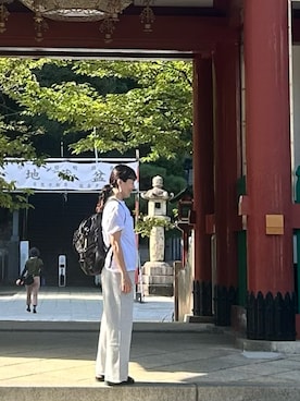 「アイテム（スウェットパンツ）」を使った、azさん（レディース・158cm）の夏コーディネート