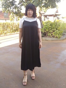 ワンピース ドレスを使った 白黒コーデ の人気ファッションコーディネート Wear