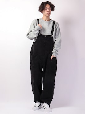 サロペット オーバーオールを使った 冬服 のメンズ人気ファッションコーディネート Wear