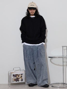 「GU（ジーユー）のアイテム」を使った、funalive_menさん（メンズ・178cm）の春コーディネート