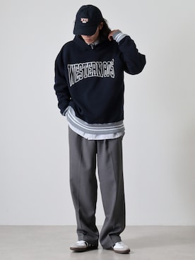 「WEGO（ウィゴー）のアイテム（帽子）」を使った、funalive_menさん（メンズ・178cm）の秋コーディネート