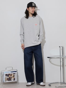 「GU（ジーユー）のアイテム」を使った、funalive_menさん（メンズ・178cm）の冬コーディネート