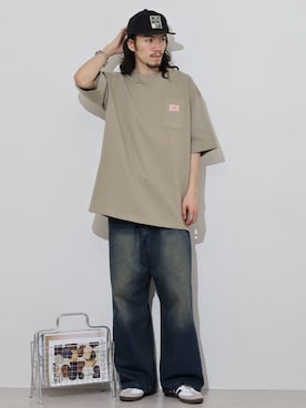 「BIG MIKE（ビッグマイク）のアイテム」を使った、funalive_menさん（メンズ・178cm）の春コーディネート