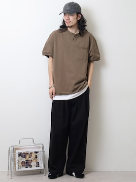 「PUMA（プーマ）のアイテム」を使った、funalive_menさん（メンズ・178cm）の春コーディネート