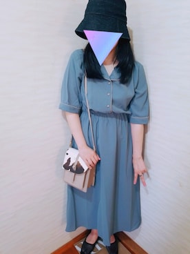 「ammy.（エイミードット）のアイテム（帽子）」を使った、fUMikoさん（レディース・151cm）の夏コーディネート