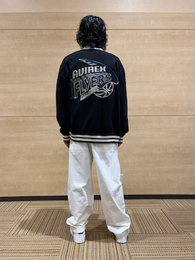 「リラックススタイル」｜「アイテム（スタジャン）」を使った、Kaitoさん（メンズ・173cm）の秋コーディネート