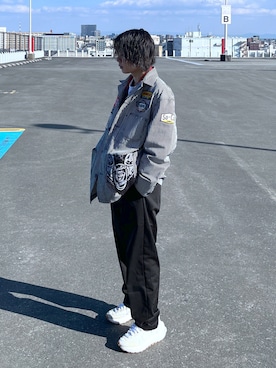 「アイテム（カバーオール、その他）」を使った、Kaitoさん（メンズ・173cm）の冬コーディネート