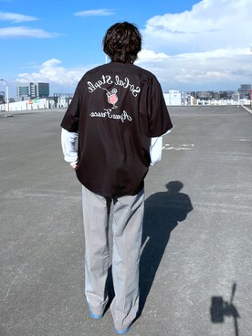 「アイテム（チノパンツ、その他）」を使った、Kaitoさん（メンズ・173cm）の春コーディネート