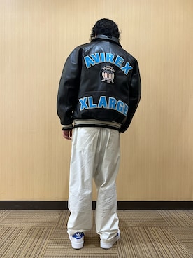 「冬」｜「アイテム（スタジャン）」を使った、Kaitoさん（メンズ・173cm）の秋コーディネート