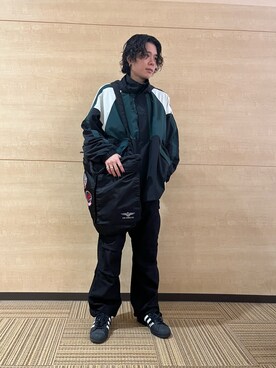 「AVIREX（アヴィレックス）のアイテム（ナイロンジャケット）」を使った、Kaitoさん（メンズ・173cm）の秋コーディネート