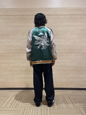 「AVIREX（アヴィレックス）のアイテム（スカジャン）」を使った、Kaitoさん（メンズ・173cm）の秋コーディネート