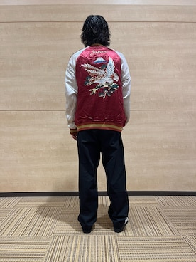 「AVIREX（アヴィレックス）のアイテム（スカジャン）」を使った、Kaitoさん（メンズ・173cm）の秋コーディネート