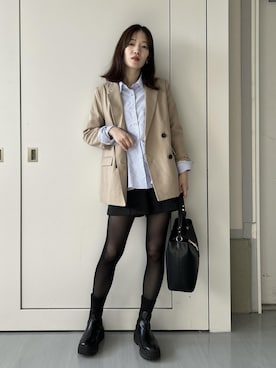 「アイテム（ジャケット/アウター）」を使った、masumi714さん（レディース・165cm）の秋コーディネート