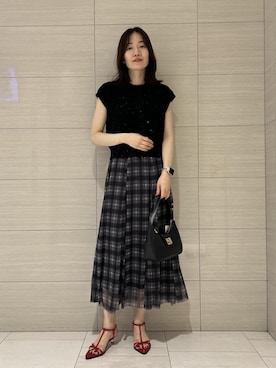 「アイテム（カーディガン/ボレロ）」を使った、masumi714さん（レディース・165cm・30代）の夏コーディネート
