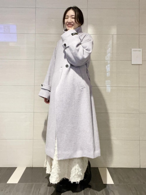 セール】【静電気防止】2WAY毛混シャギーロングコート（その他アウター