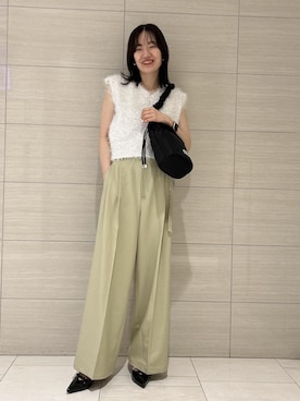 「アイテム（スラックス）」を使った、masumi714さん（レディース・165cm・30代）の夏コーディネート