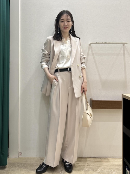 セール】ハートモチーフ刺繍ブラウス/イージーケア（シャツ/ブラウス