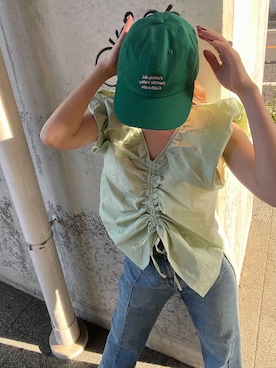 鈴木未唯さん(レディース・154cm)の春コーディネート