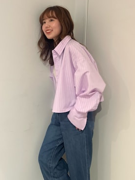鈴木未唯さん(レディース・154cm)の春コーディネート