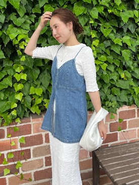 鈴木未唯さん（レディース・154cm）の夏コーディネート