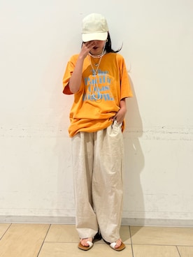 鈴木未唯さん（レディース・154cm）の夏コーディネート