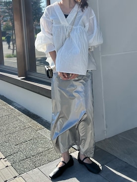 鈴木未唯さん（レディース・154cm）の夏コーディネート