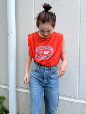 鈴木未唯さん（レディース・154cm）の夏コーディネート