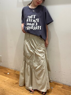 鈴木未唯さん（レディース・154cm）の夏コーディネート