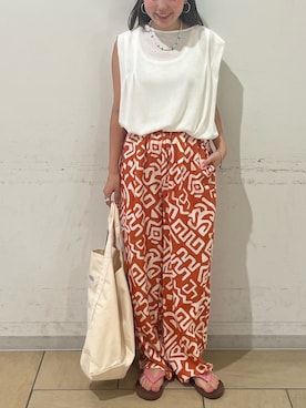 鈴木未唯さん（レディース・154cm）の夏コーディネート