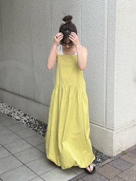 「ピスタチオ」｜「アイテム（サンダル）」を使った、鈴木未唯さん（レディース・154cm）の春コーディネート