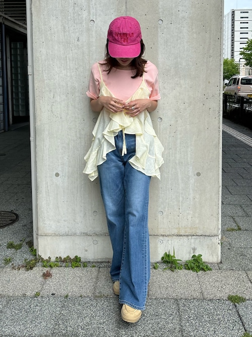 パット付きバックオープンTee